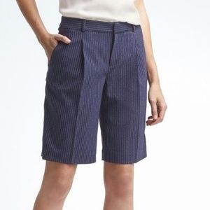 Banana Republic Avery pinstripe bermuda shorts